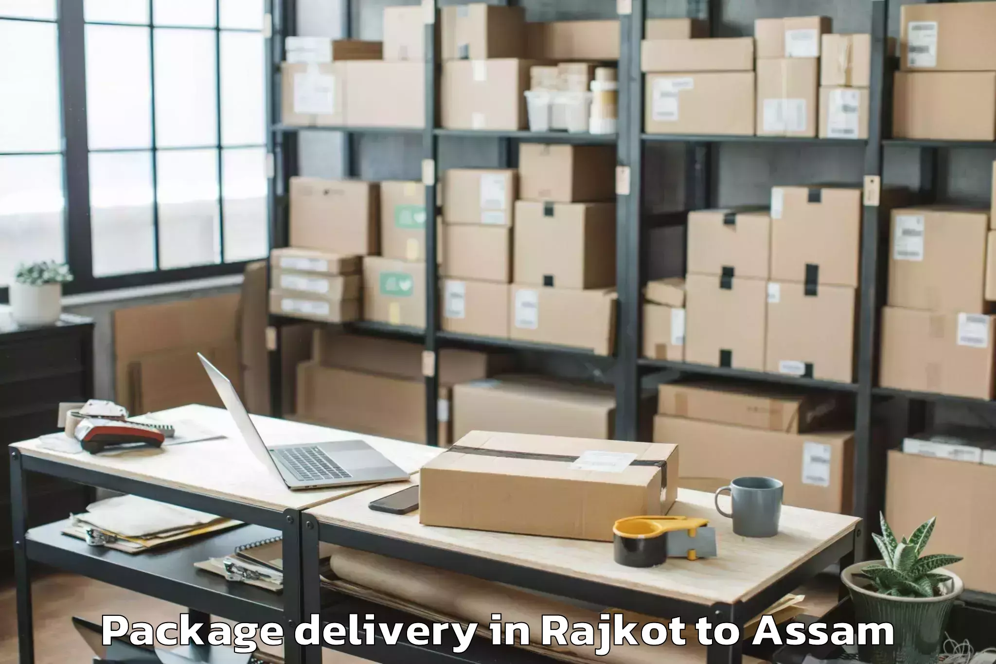 Trusted Rajkot to Merangmen Package Delivery